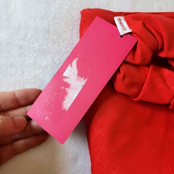 SHEFIT nwt Boss Leggings SilkSculpt Seamless High Rise 2Luxe Orange Red Rush - Picture 10 of 14